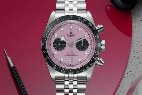 tudor bay chrono pink|tudor black bay chrono 2021.